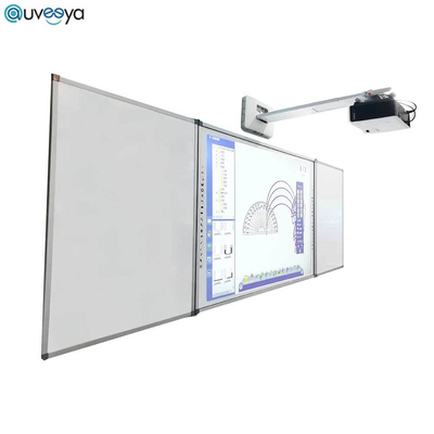 Przenośny ekran interaktywnej tablicy Smartboard w klasie cyfrowej