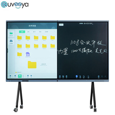 X5PRO Edukacyjny płaski interaktywny panel 4k wyświetla 75 cali z kamerą